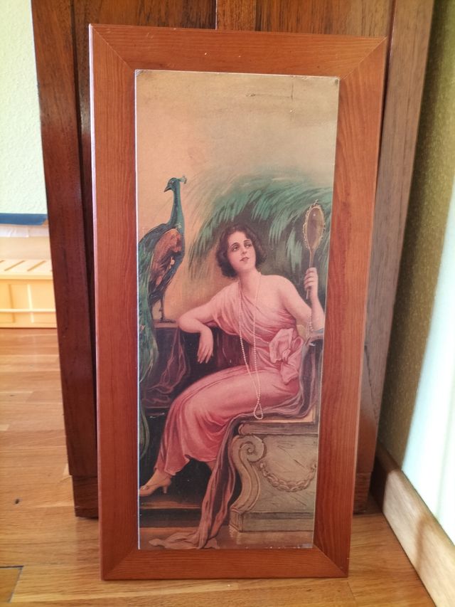 Lámina antigua enmarcada