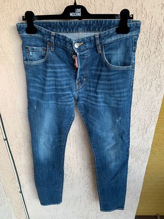 Pantalón vaquero dsquared2 original skinny fit 48 de segunda mano por 60  EUR en Villafranqueza - Palamo en WALLAPOP