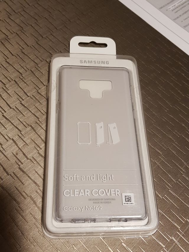 Funda clear cover Samsung Galaxy note 9 NUEVA