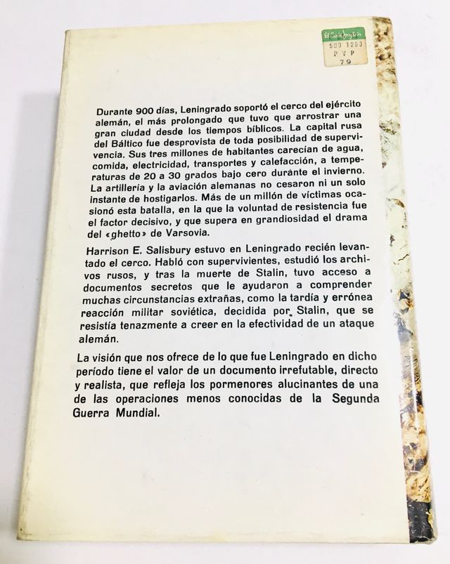 LOS 900 DÍAS. EL SITIO DE LENINGRADO - 1ª ED. 1970