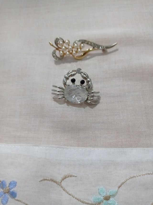 Lote broches (2) preciosos