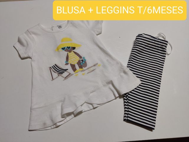 CONJUNTO NIÑA T/ 6 MESES NUEVO