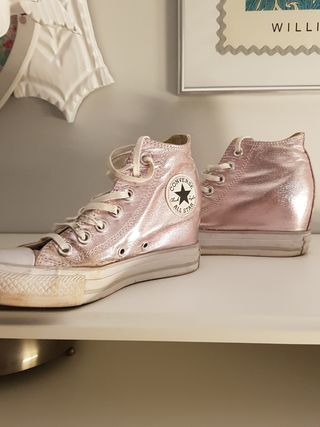 Converse metalizadas de segunda mano en WALLAPOP