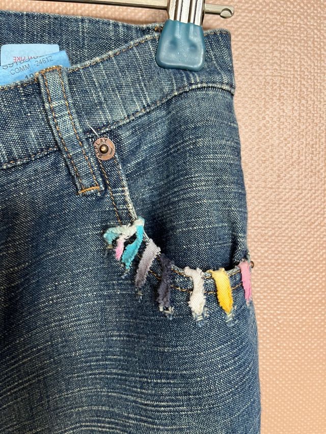 Jeans REPLAY ragazza in denim delavé con toppe