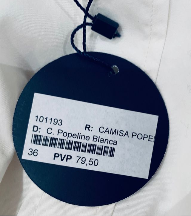 CAMISA ALGODÓN BLANCA (NUEVA)