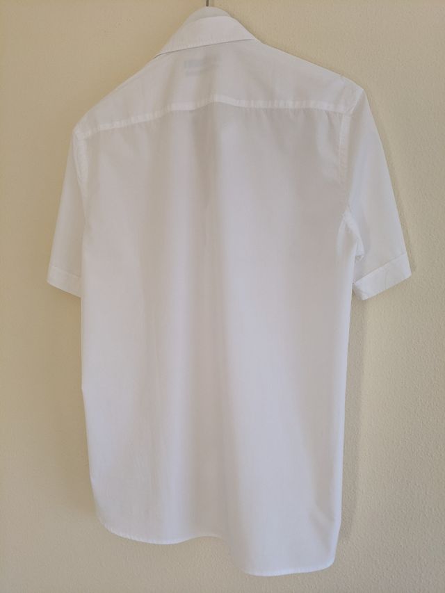 Camisa blanca manga corta