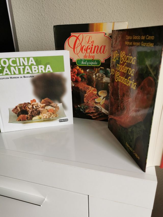 lote de tres libros de cocina, muy completos