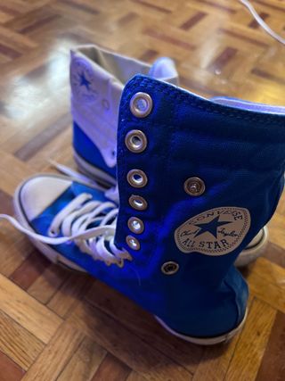 Zapatillas converse azul - Botas baja y alta de segunda mano por 20 EUR en  Madrid en WALLAPOP