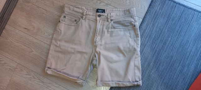 Vaquero corto beige talla 42