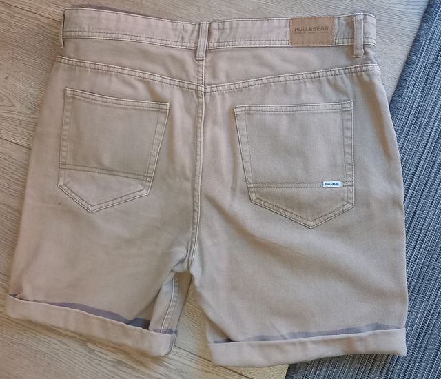 Vaquero corto beige talla 42