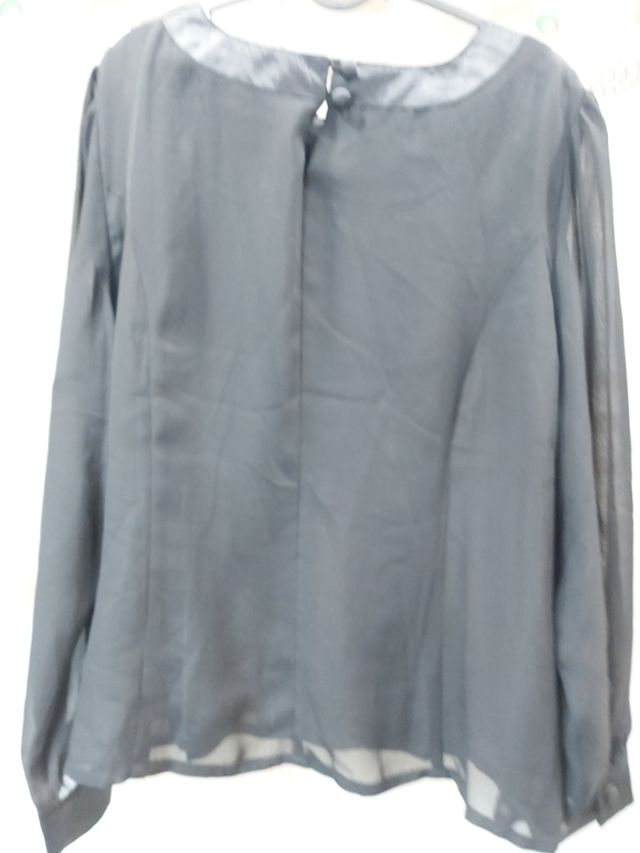 camisa vestir negra 52