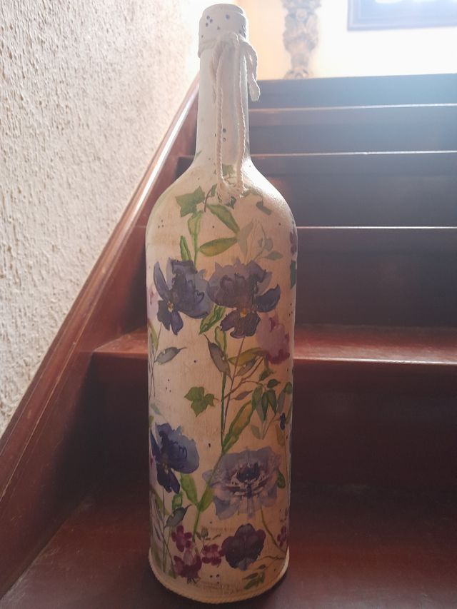 botella decorada