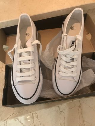 Converse doble suela de segunda mano en WALLAPOP