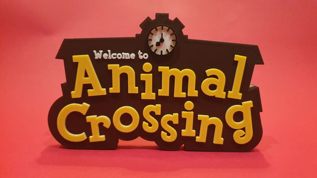 Letrero Animal Crossing