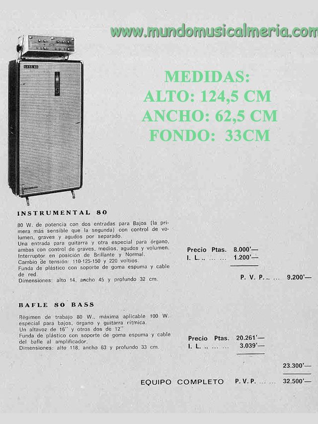 PANTALLA MUSICSON BASS 80