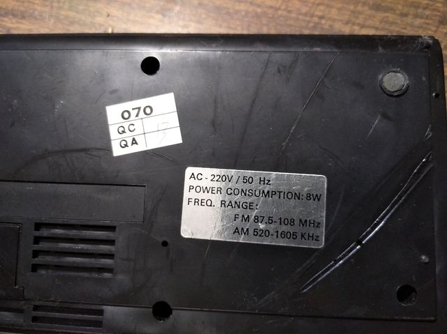 Radio reloj despertador años 70 -80