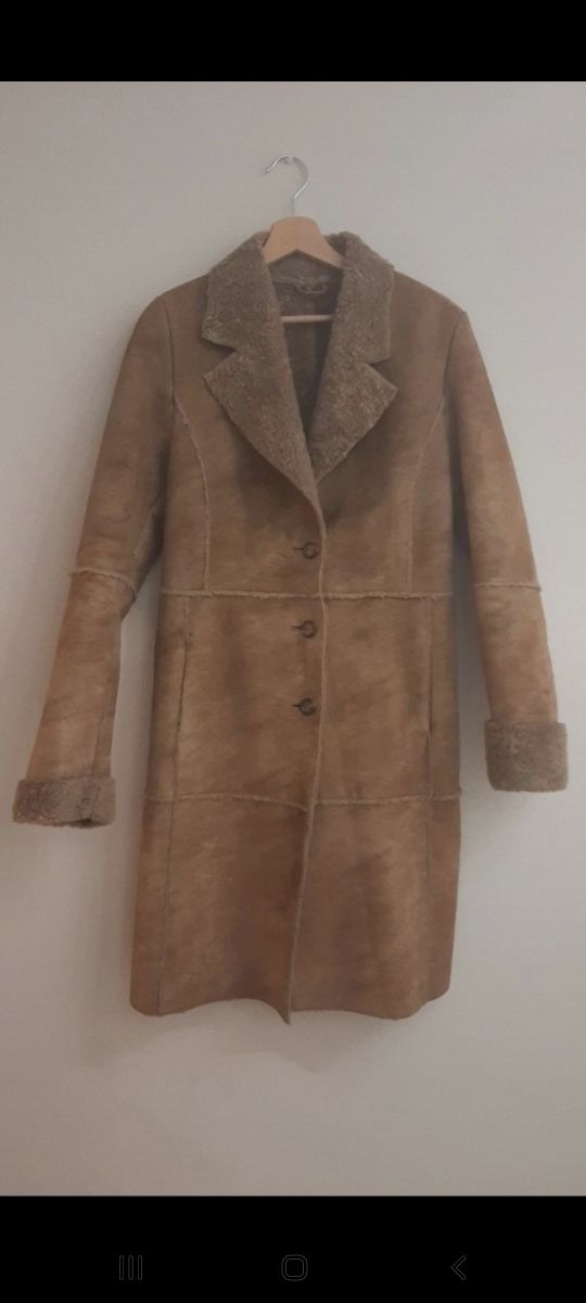 abrigo largo ante rizo