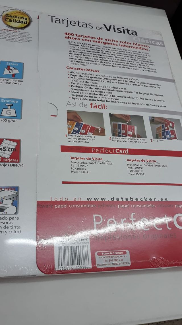 115. Data Becker Tarjetas de visita