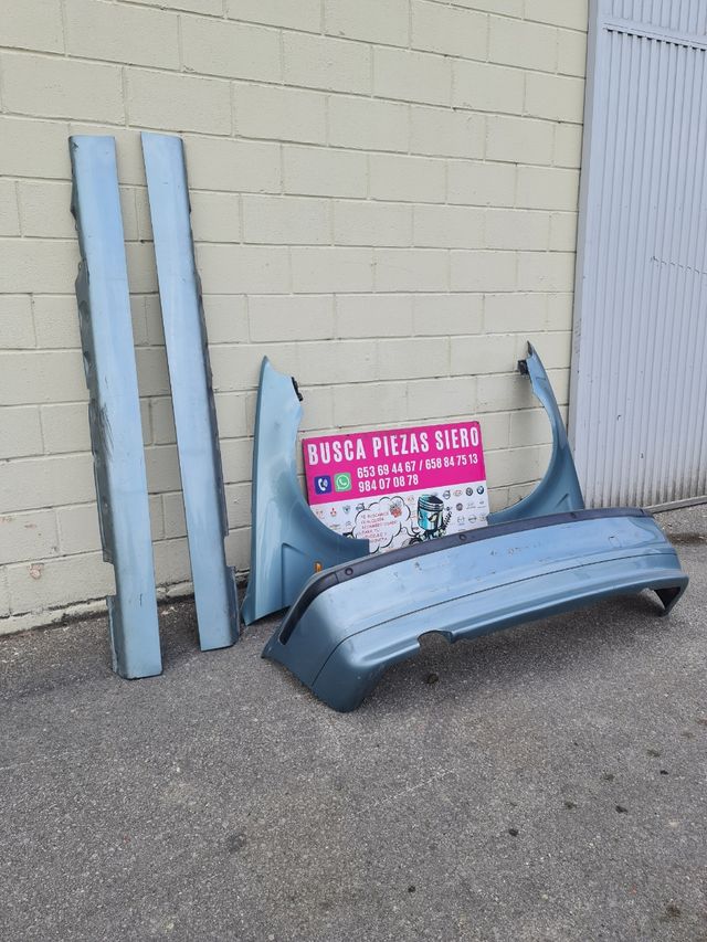 Defensa trasera aletas y taloneras bmw compact