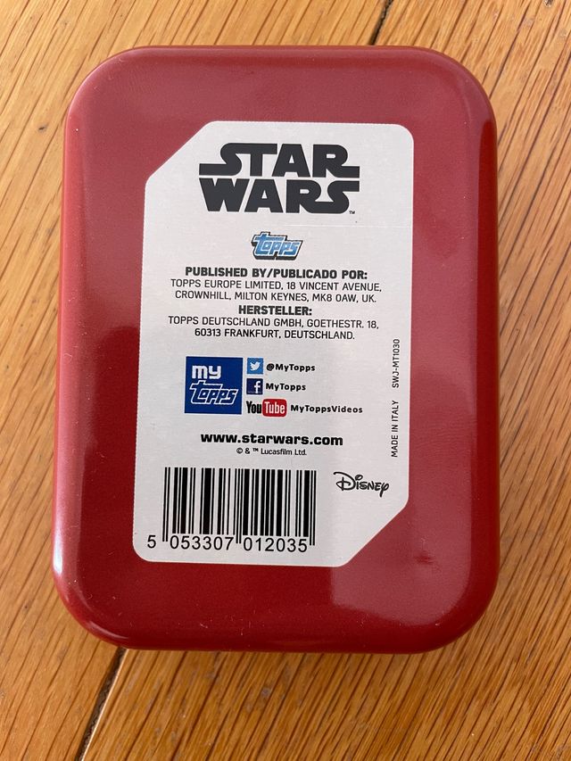 Star Wars Topps LATA + 40 cartas Viaje  Despertar