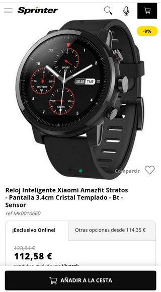 Smartwatch Amazfit Stratos \