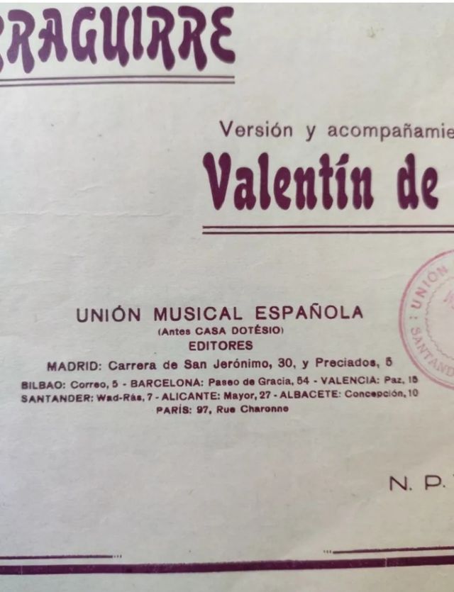 Guernikako Arbola. Zortzico. Iparraguirre.