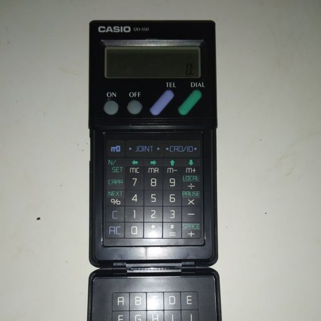 CURIOSA CALCULADORA AGENDA CASIO QD 350. QUICK DIA