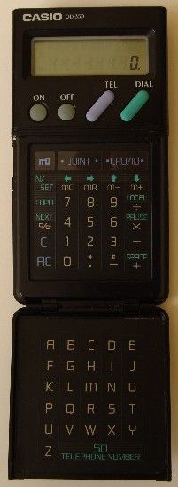 CURIOSA CALCULADORA AGENDA CASIO QD 350. QUICK DIA