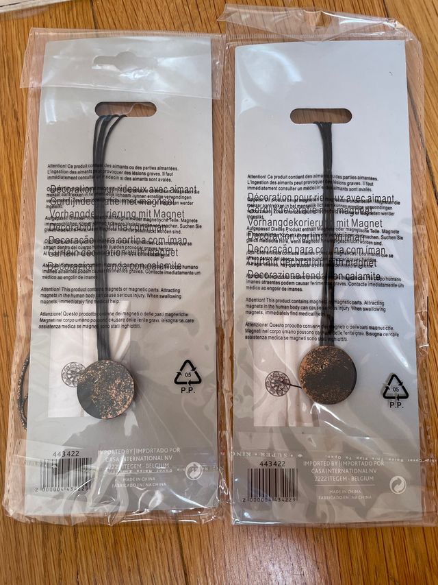 2x Accesorio Sujeta-cortina Casa NUEVOS