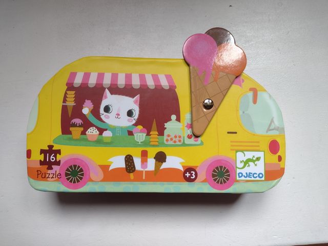 Djeco helados estuche puzzle camión nuevo.
