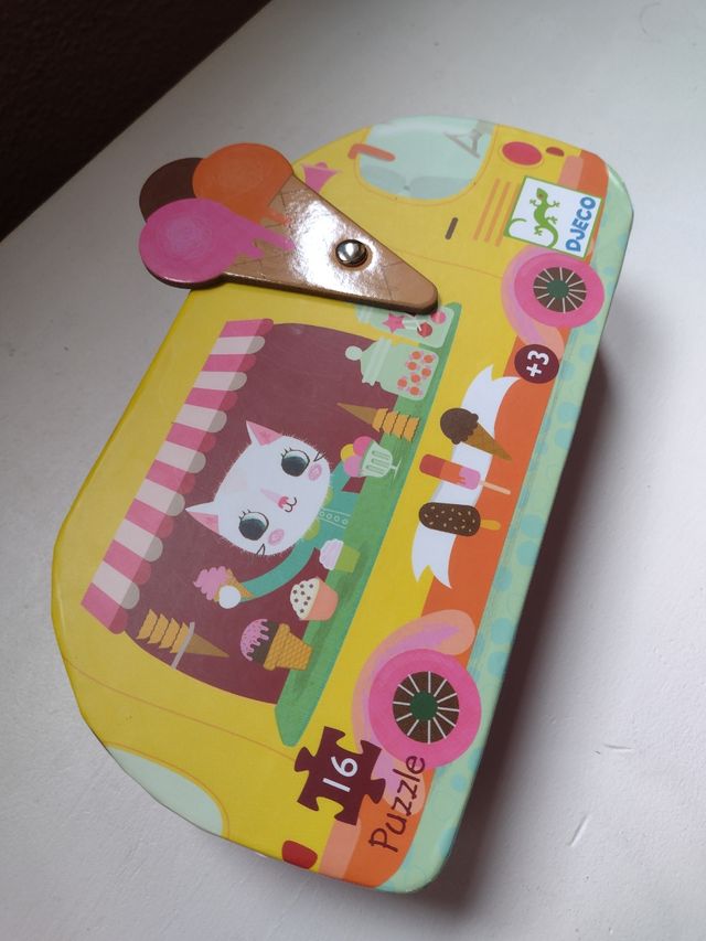 Djeco helados estuche puzzle camión nuevo.