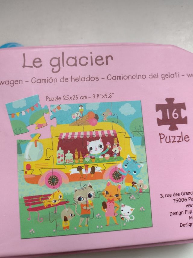 Djeco helados estuche puzzle camión nuevo.