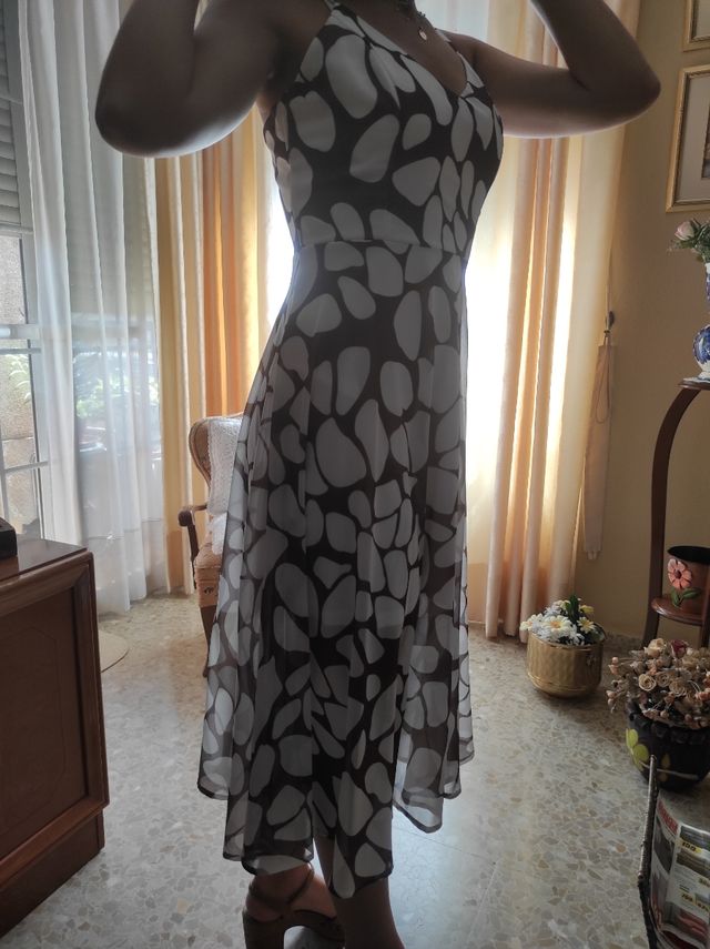 vestido de gasa+ regalo collar