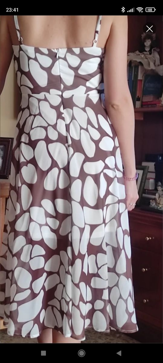 vestido de gasa+ regalo collar