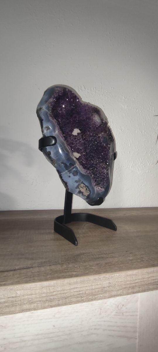 Amatista con forma de corazón