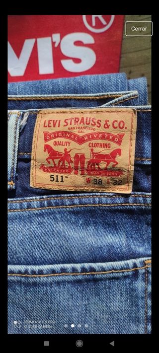 Levi's - Levis 511 W38 L32 eredeti, sztreccs, sötétkék, újszerű - Pécs,  Baranya