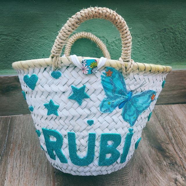 bolso cesto mariposas