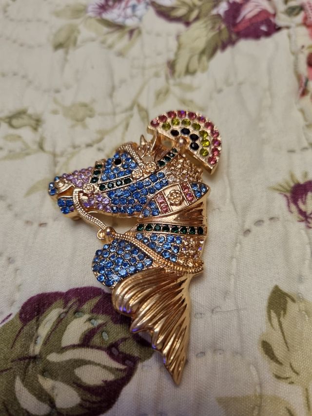 precioso broche en pedreria caballo NUEVO