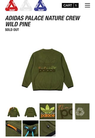 Sudadera Palace Nature x Adidas de segunda mano por 140 EUR en Madrid en  WALLAPOP
