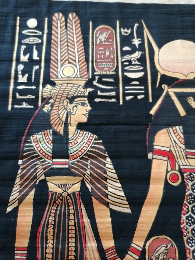 Papiro Egipcio de Nefertari con Hathor.