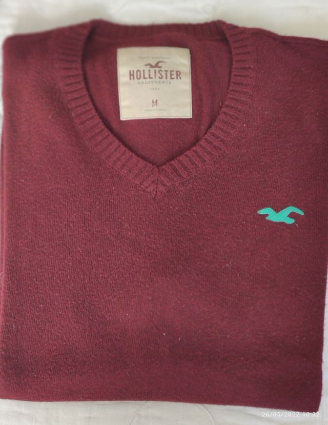 Jersey Hollister granate M