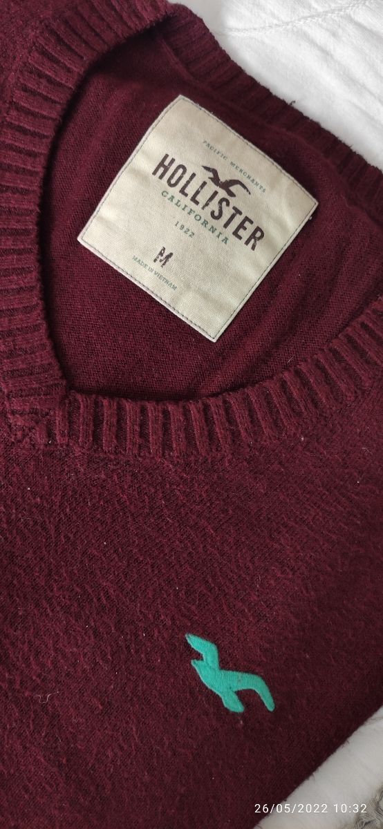 Jersey Hollister granate M