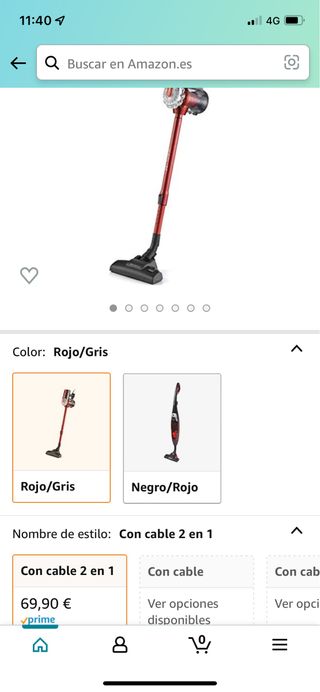 Aspirador con cable 2 en 1 Ariete de segunda mano por 35 EUR en Ripollet en  WALLAPOP