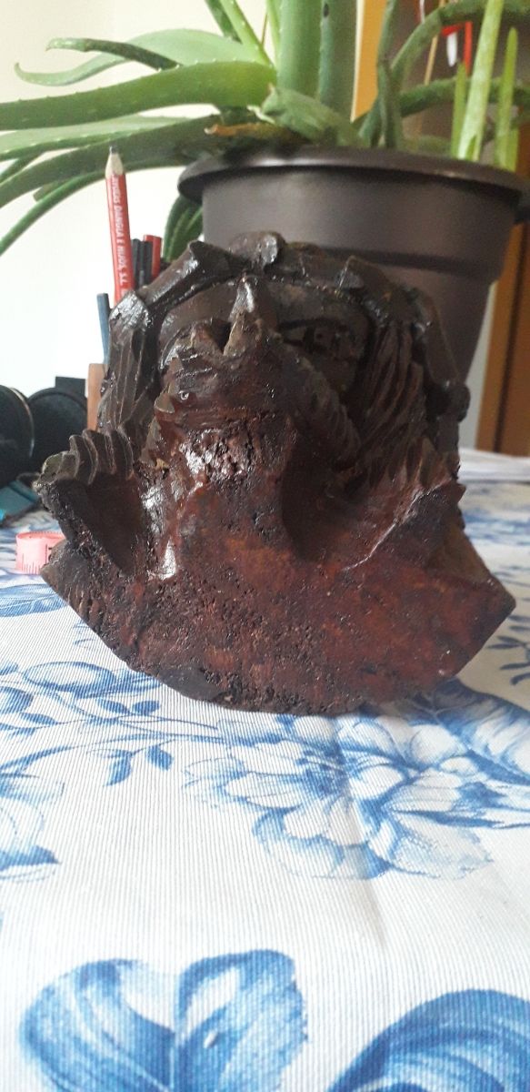 Cabeza de Cristo tallado en Madera