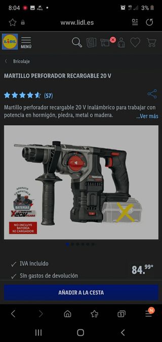 Martillo perforador de segunda mano en WALLAPOP