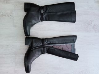 Botas altas negras de piel Fluchos de segunda mano por 30 EUR en Madrid en  WALLAPOP
