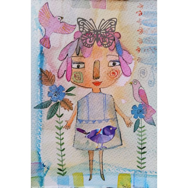 Ilustración original "Con las manos abiertas"