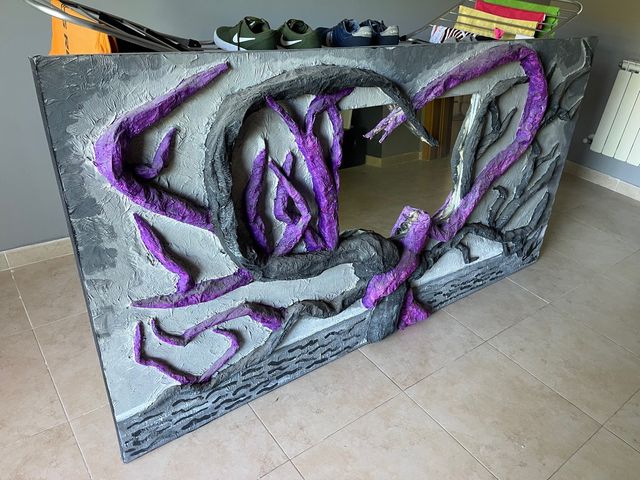 Cuadro 3D único 200x102 cm espejo