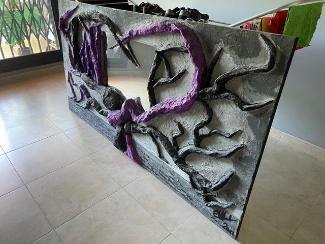 Cuadro 3D único 200x102 cm espejo