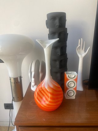 Jarrón vidrio Murano años 70